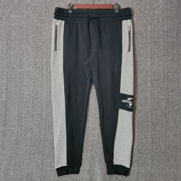 Universal Other - Universal Studios Sweatpants Mens XL Black Gray Knit Jogger Casual